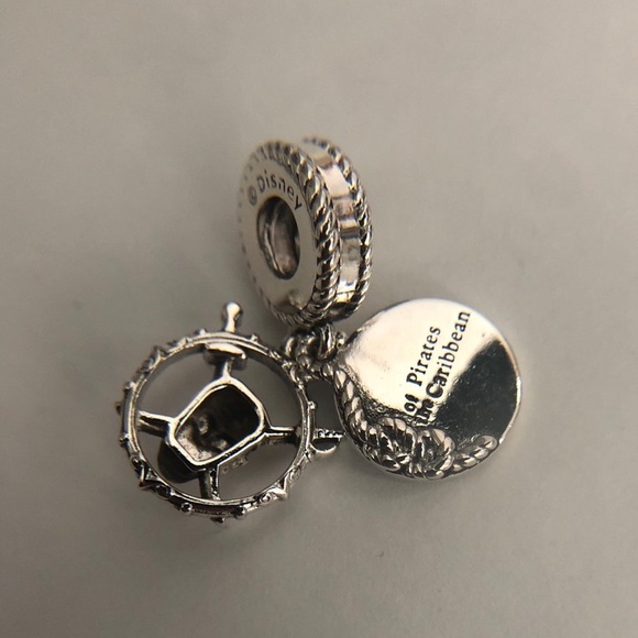 Disney Pirates of the Caribbean double Dangle Pendant Charm - Picture 4 of 5